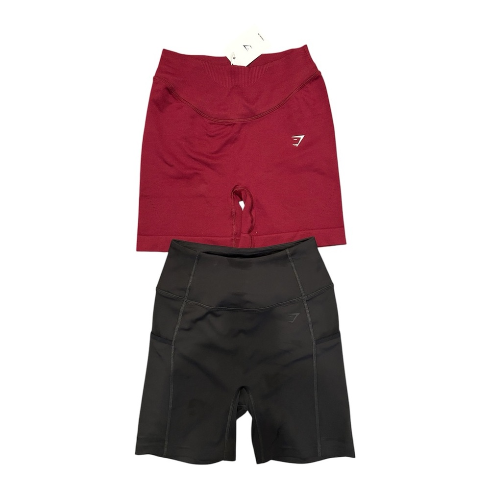 NWT GYMSHARK SET OF 2‎ biker shorts size small